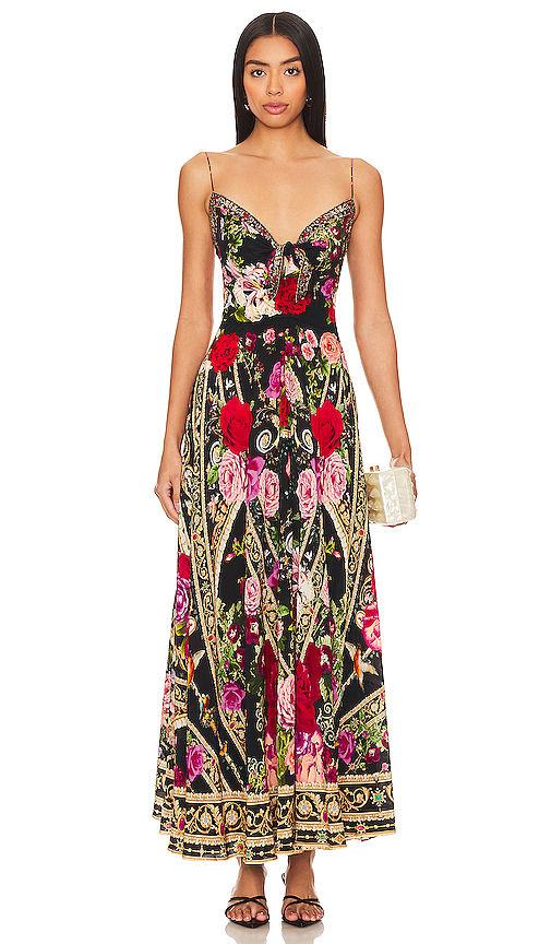 tie front maxi dress