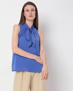 tie-up neck top