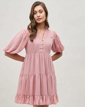 tiered dress with insert pocket