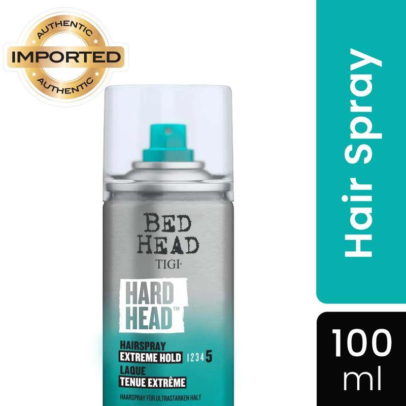 tigi bed head hard head hair spray with extreme hold & natural shine finish