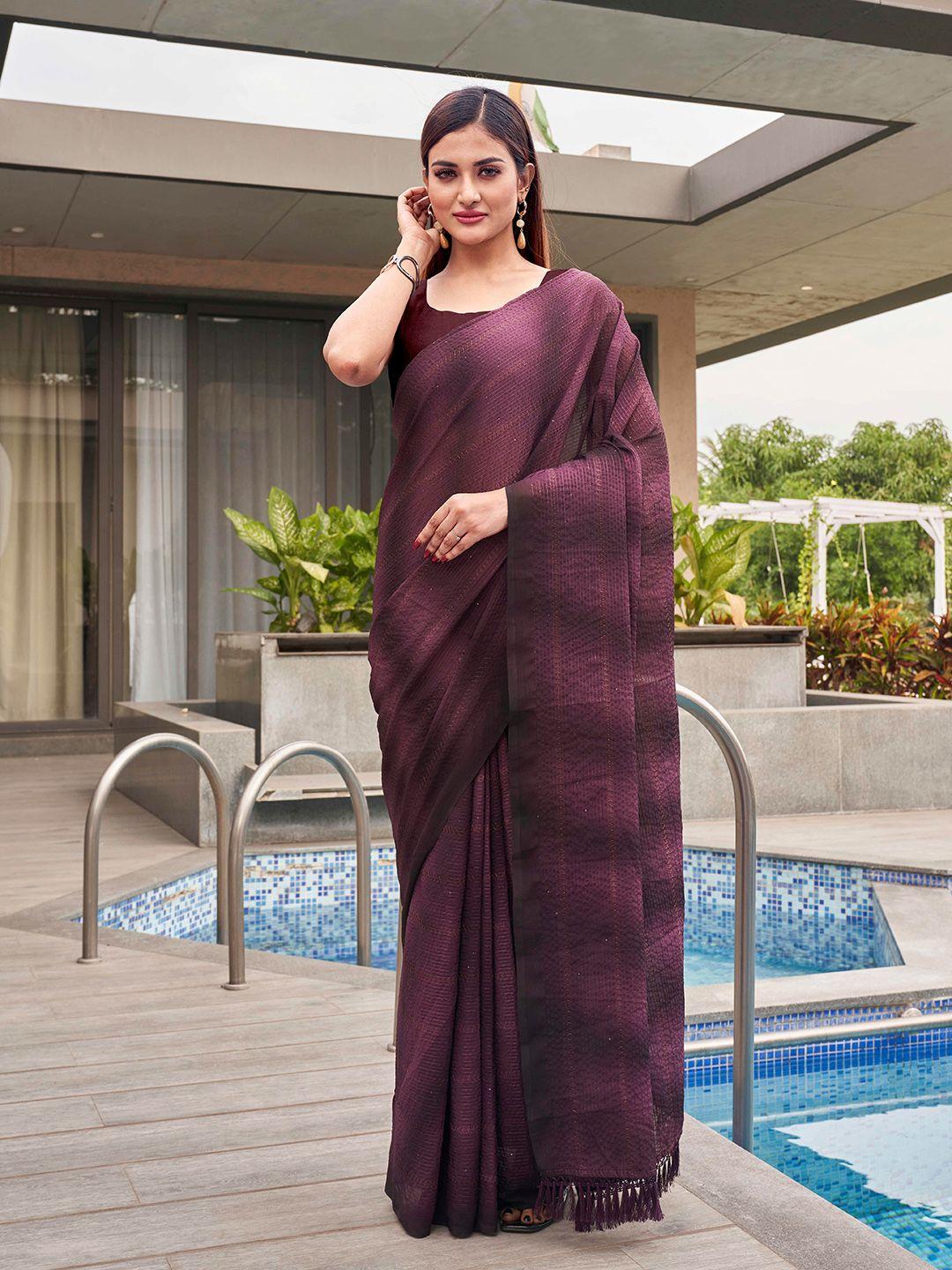 tikhi imli embellished embroidered saree