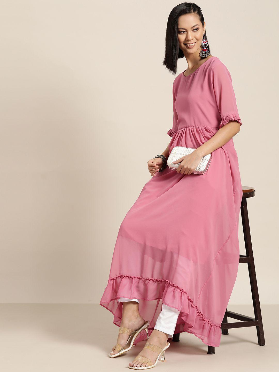 tikhi imli women georgette kurta