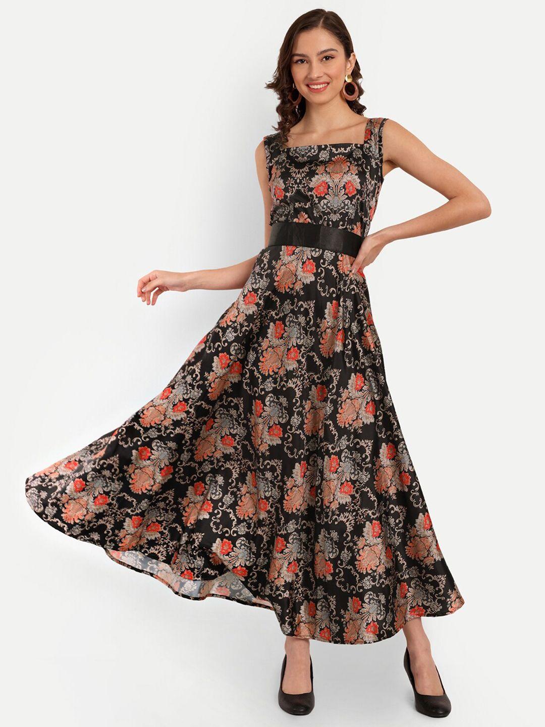 tilism floral printed a line maxi dress