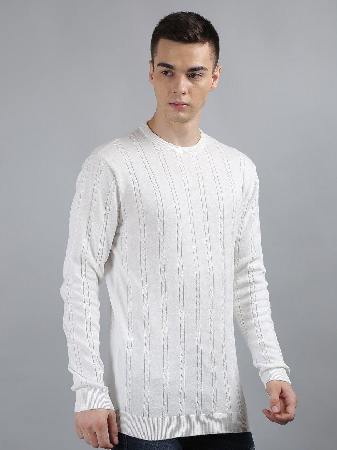 tim paris cable knit cotton pullover sweater