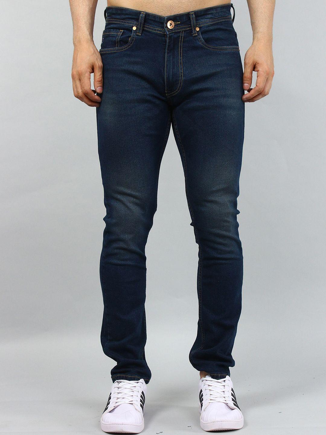tim paris comfort light fade mid-rise slim fit cotton stretchable jeans
