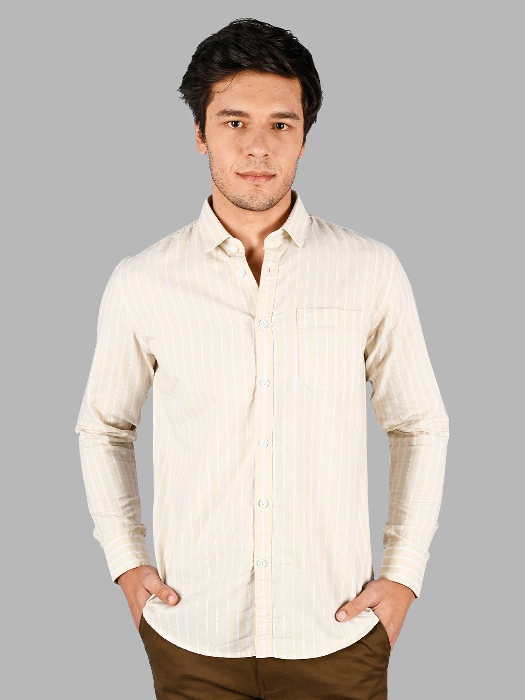 tim paris comfort striped cotton casual shirt