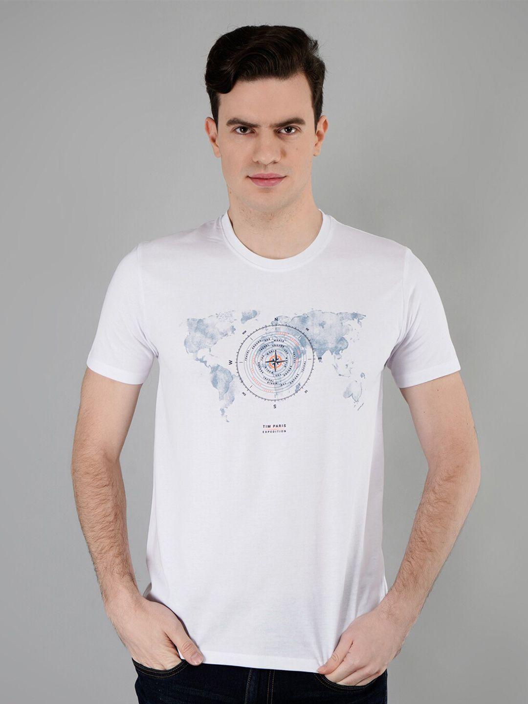 tim paris graphic printed cotton t-shirt