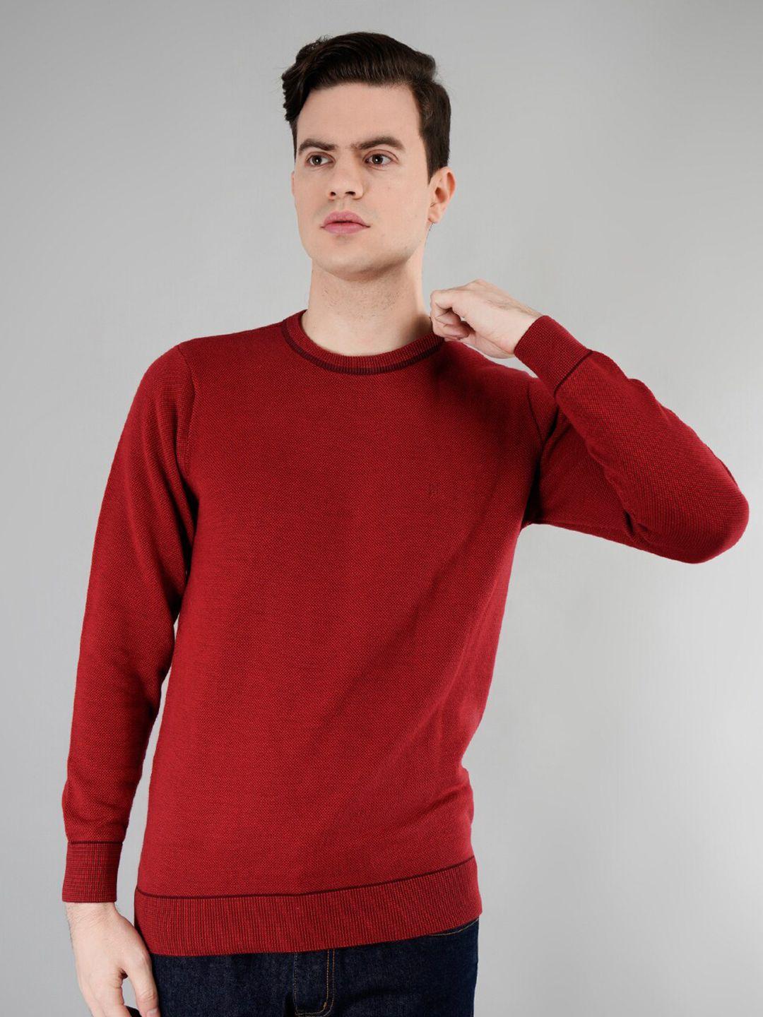 tim paris round neck long sleeves cotton pullover sweater