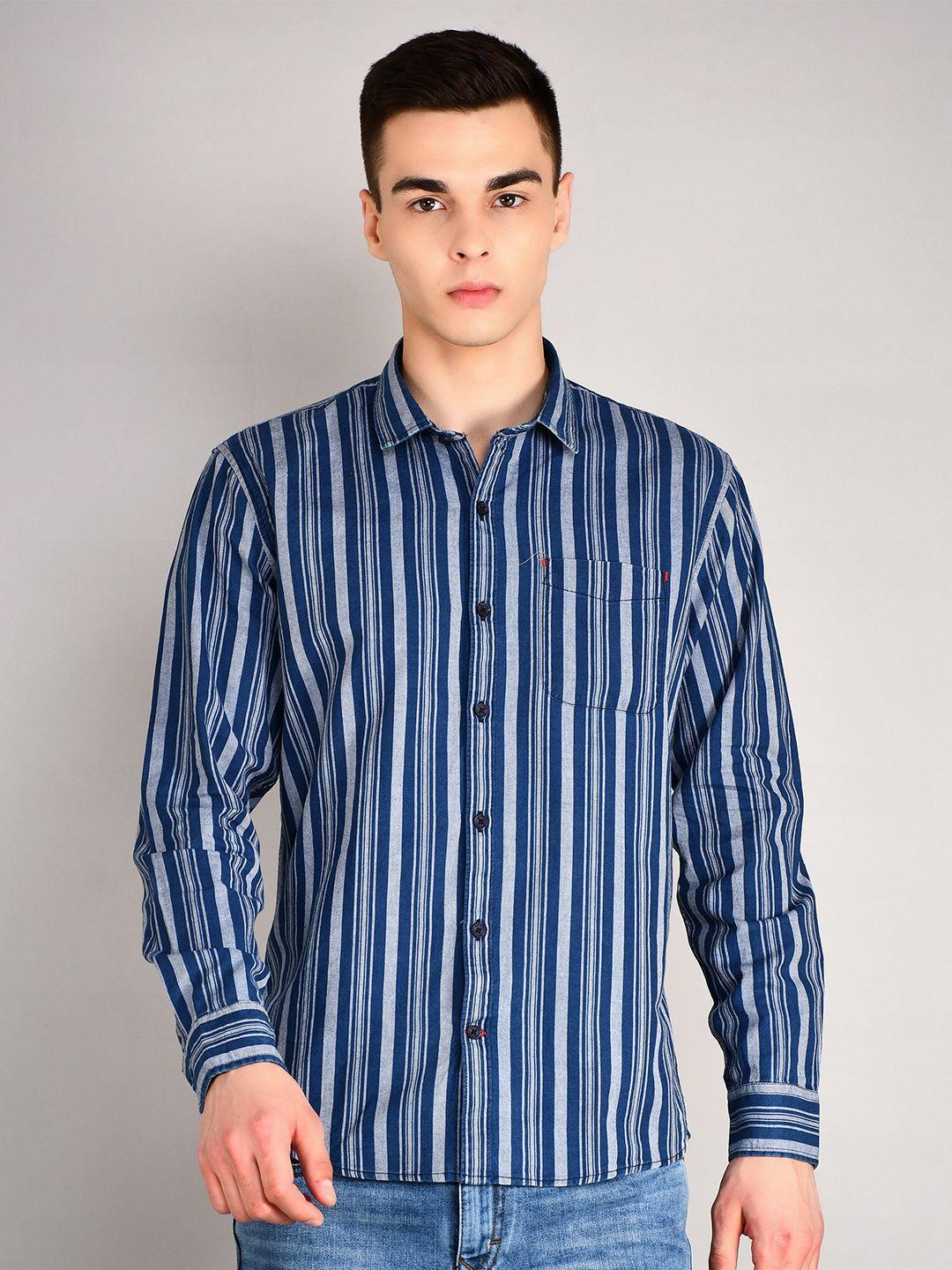 tim paris standard striped cotton casual shirt