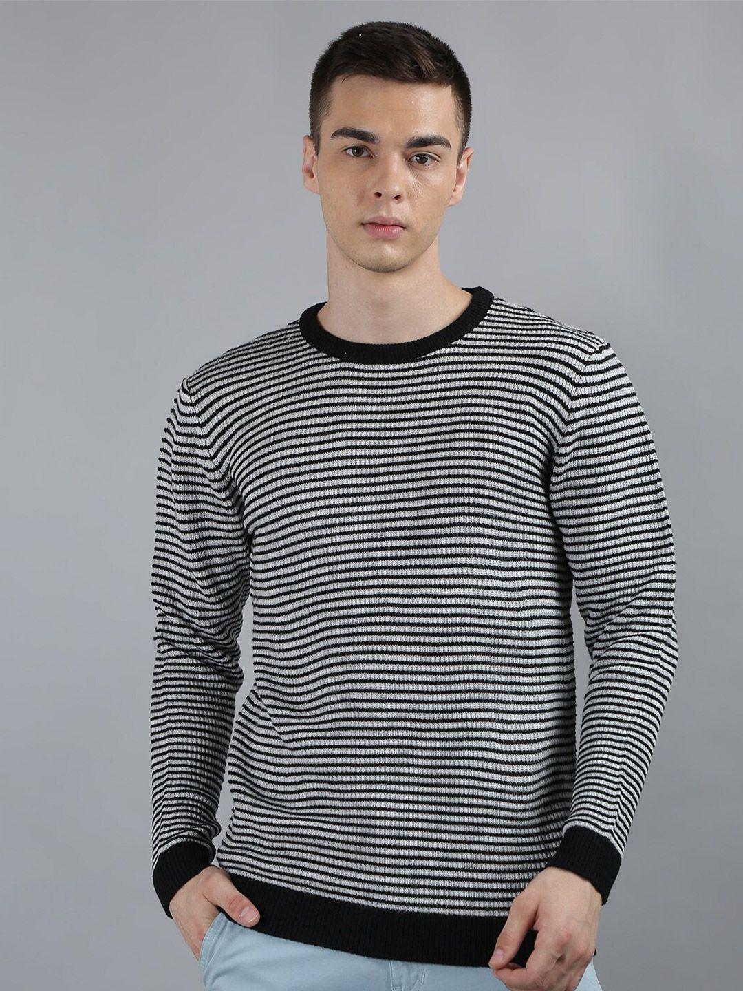 tim paris striped cotton pullover sweater