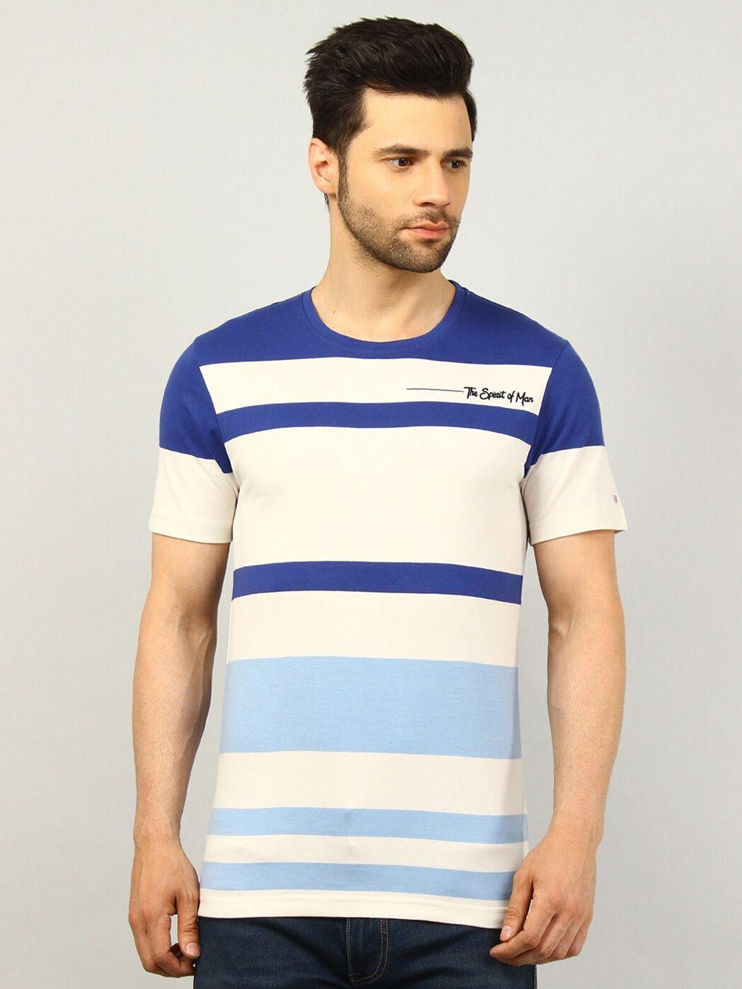 tim paris striped round neck t-shirt