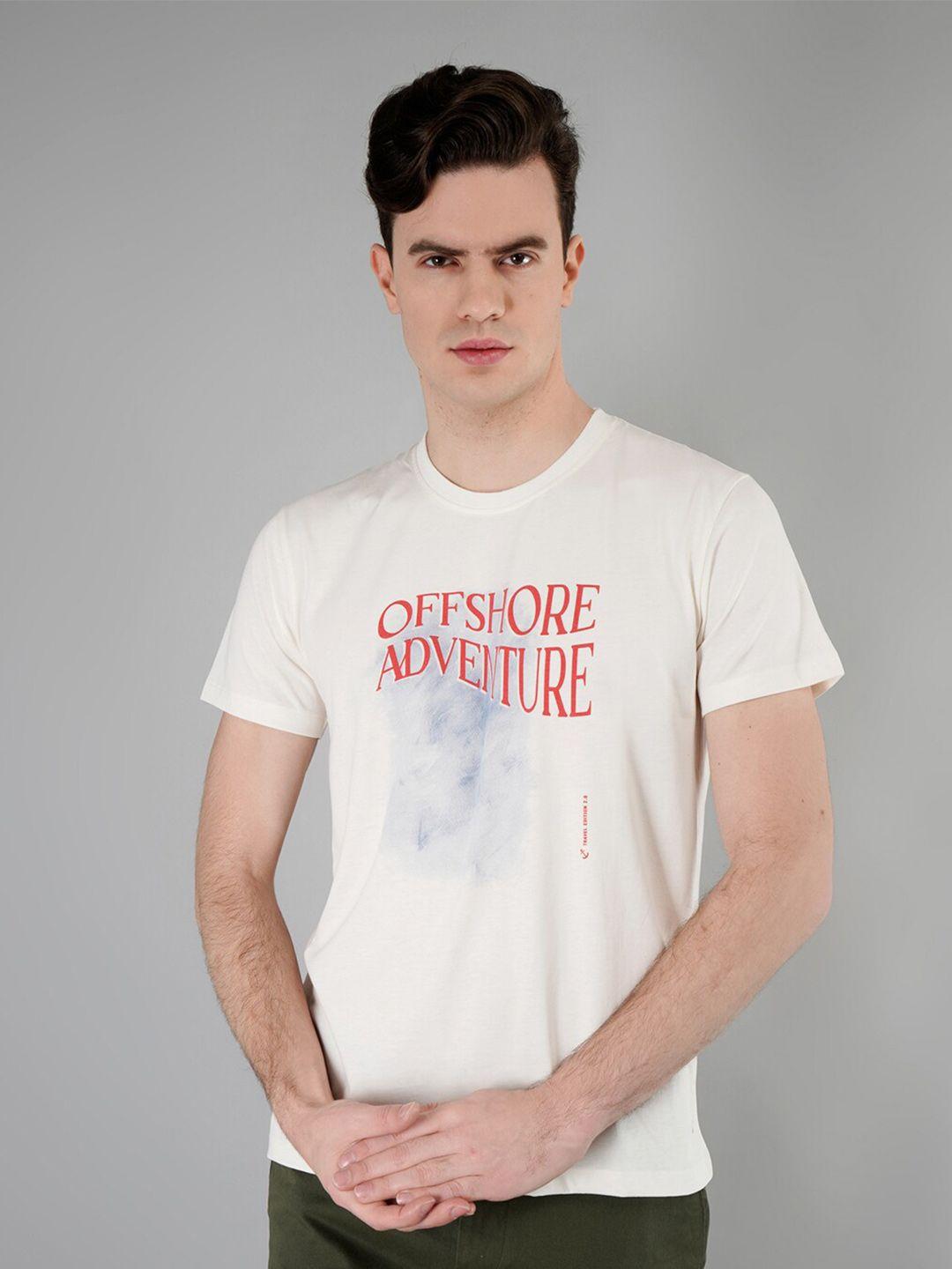 tim paris typography printed cotton t-shirt