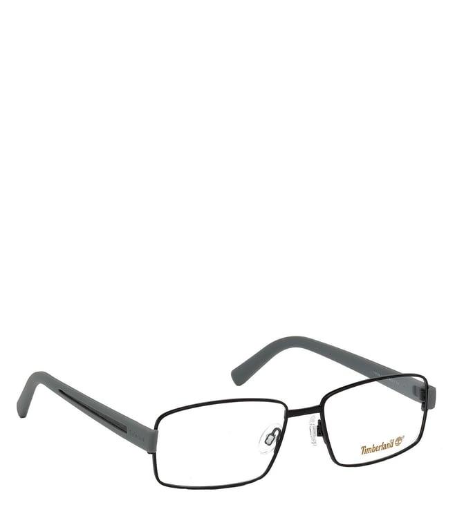 timberland black rectangular eye frames for men