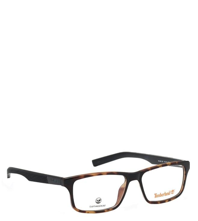 timberland black rectangular eye frames for men