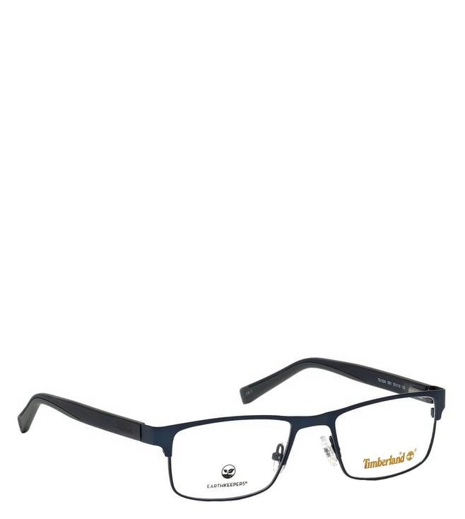 timberland blue rectangular eye frames for men