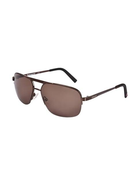 timberland brown aviator uv protection sunglasses for men
