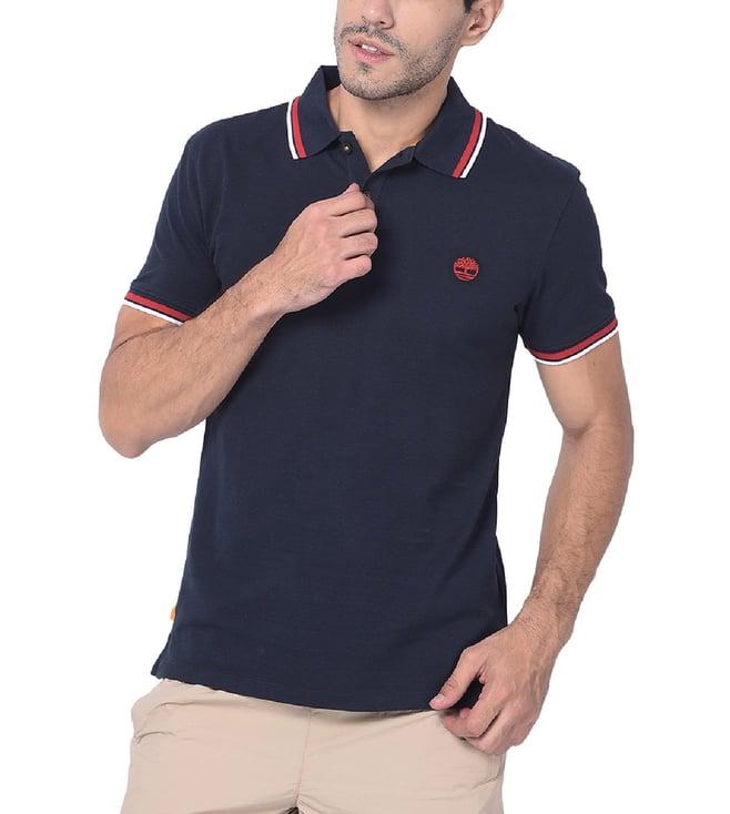 timberland dark sapphire regular fit polo t-shirt