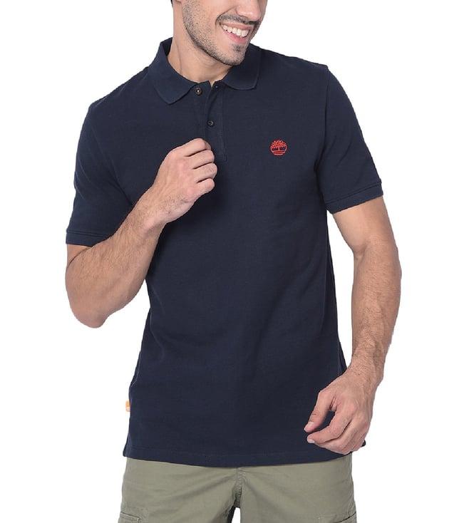 timberland dark sapphire regular fit polo t-shirt