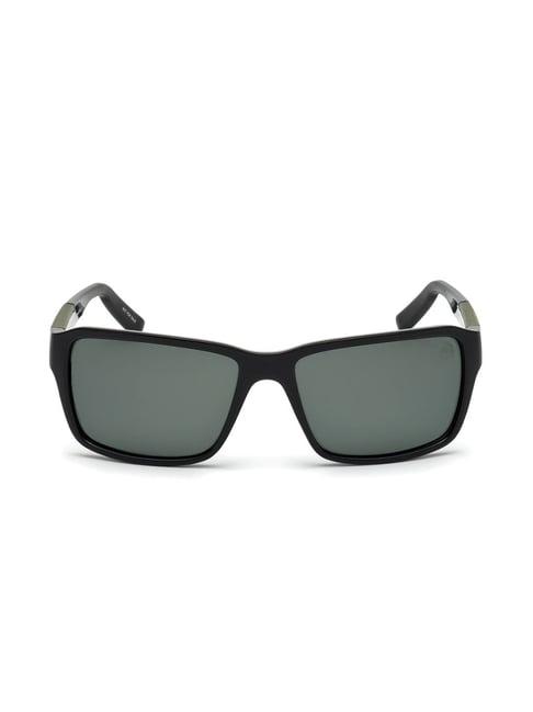 timberland green rectangular sunglasses for men