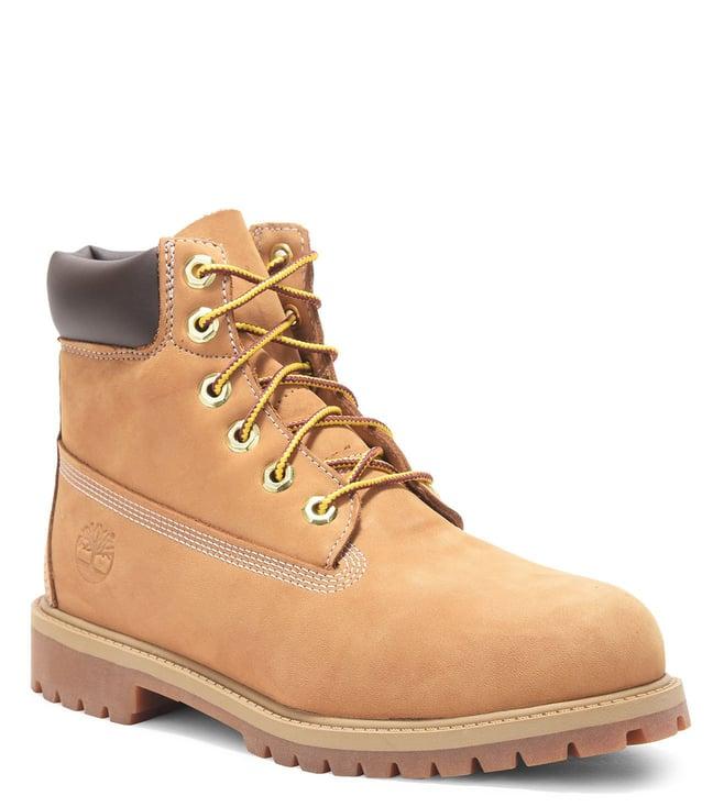 timberland men's premium waterproof junior gold boots