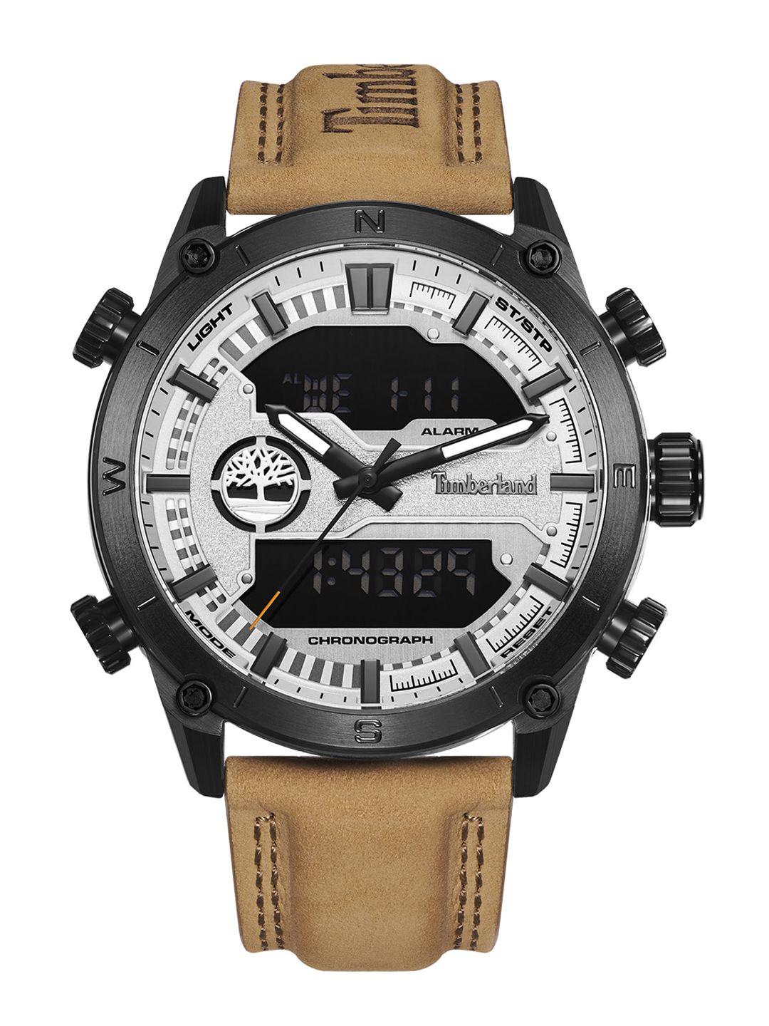 timberland men grey solid bucksport analogue watch-tdwgp2201903