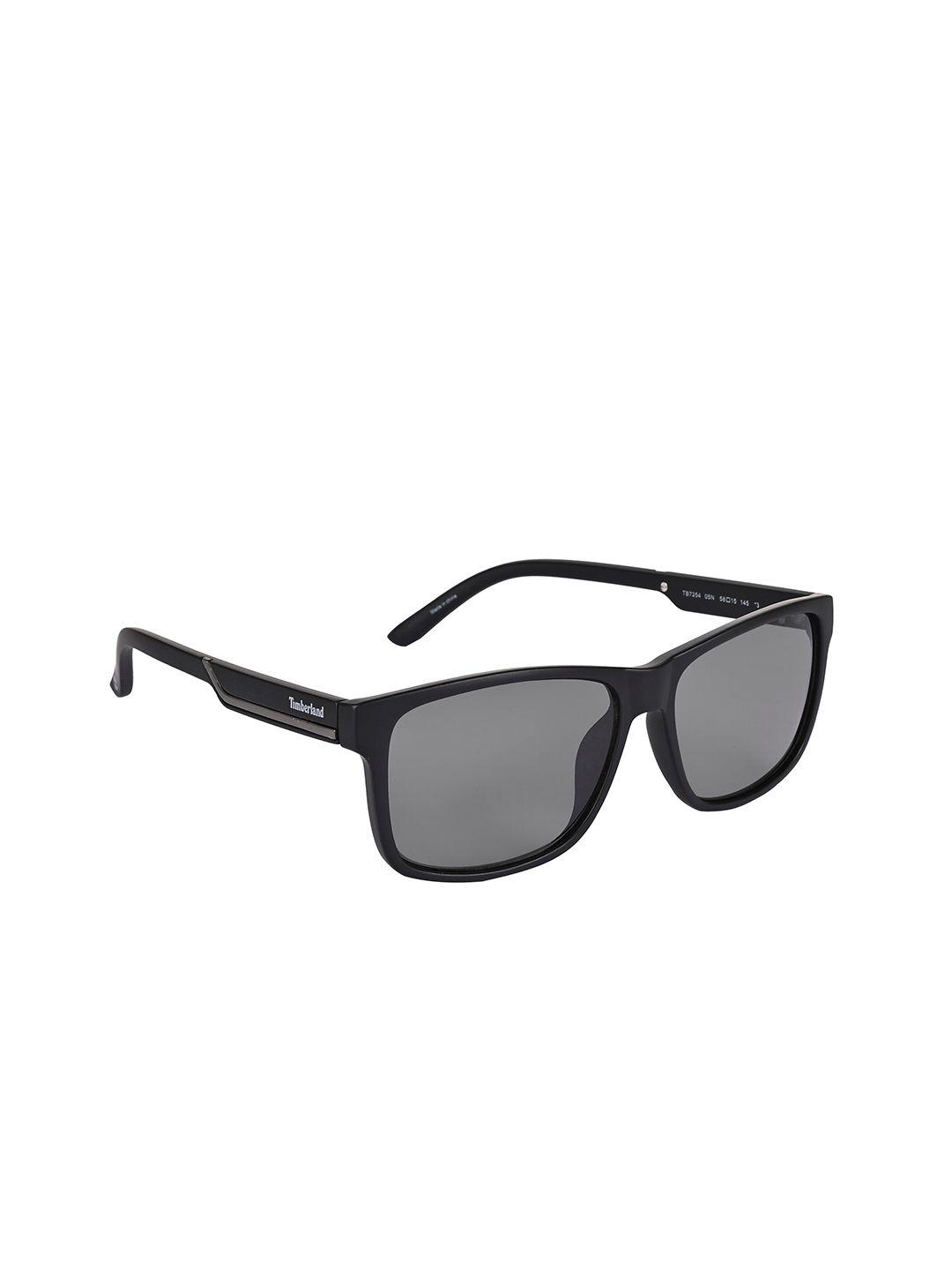 timberland men rectangle sunglasses with polarised lens tb7254 58 05n