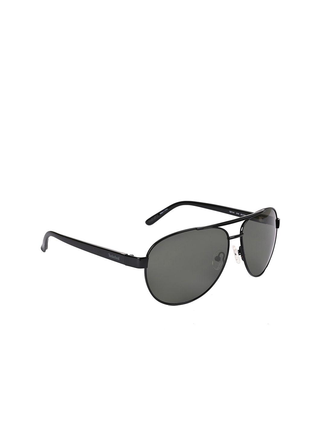 timberland men uv protective lens aviator sunglasses tb7141 61 01n