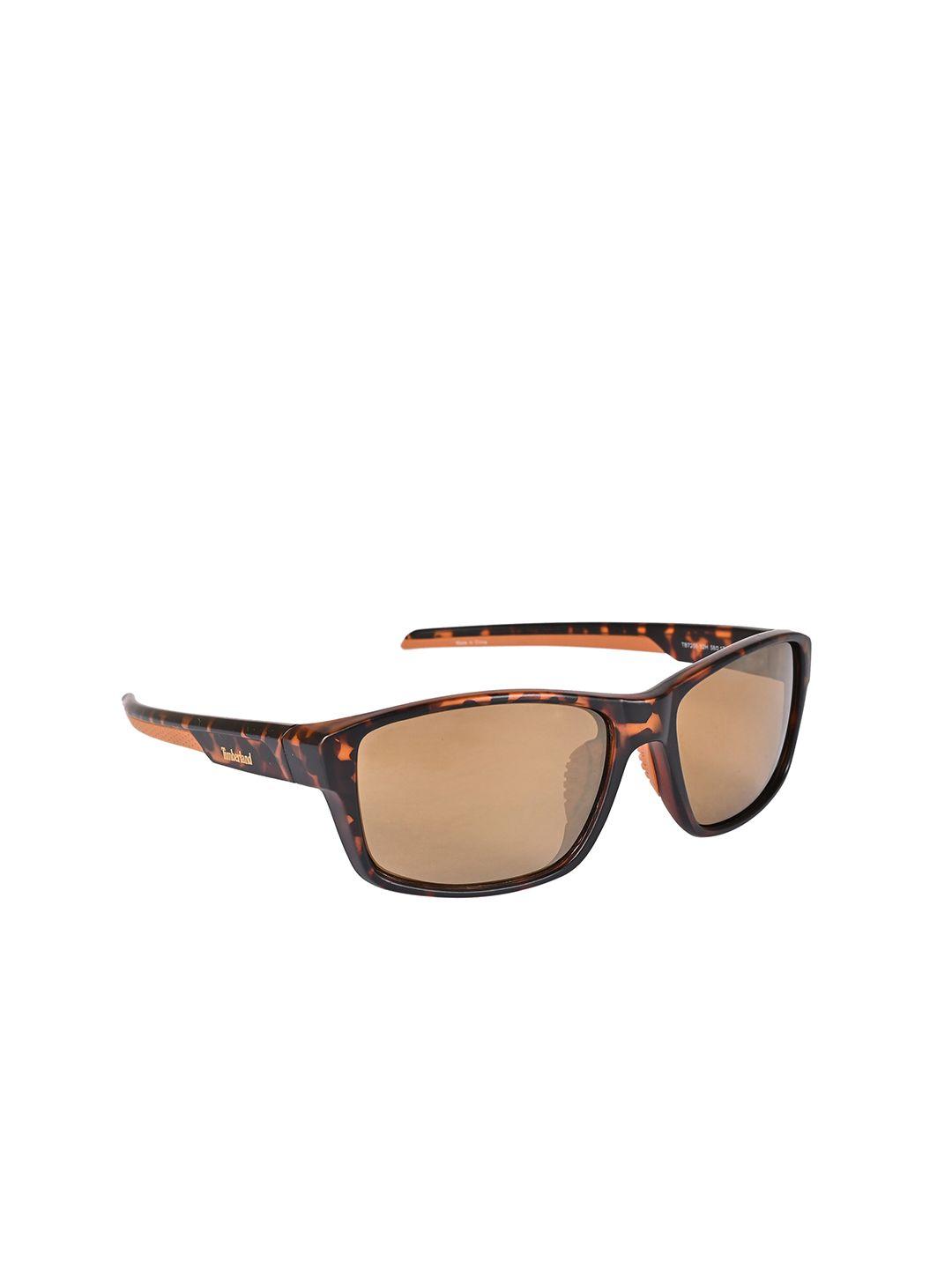 timberland men uv protective lens rectangular sunglasses tb7200 58 52h