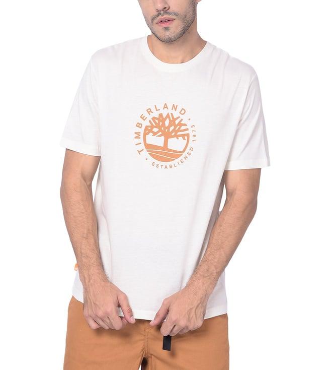 timberland off white regular fit polos t-shirts