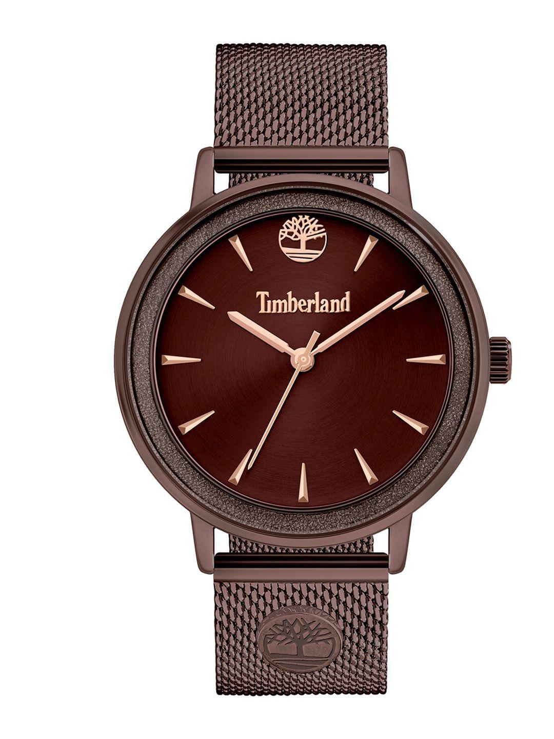 timberland women brown dial & bracelet style strap analogue watch tbl.15961mybn/12mm