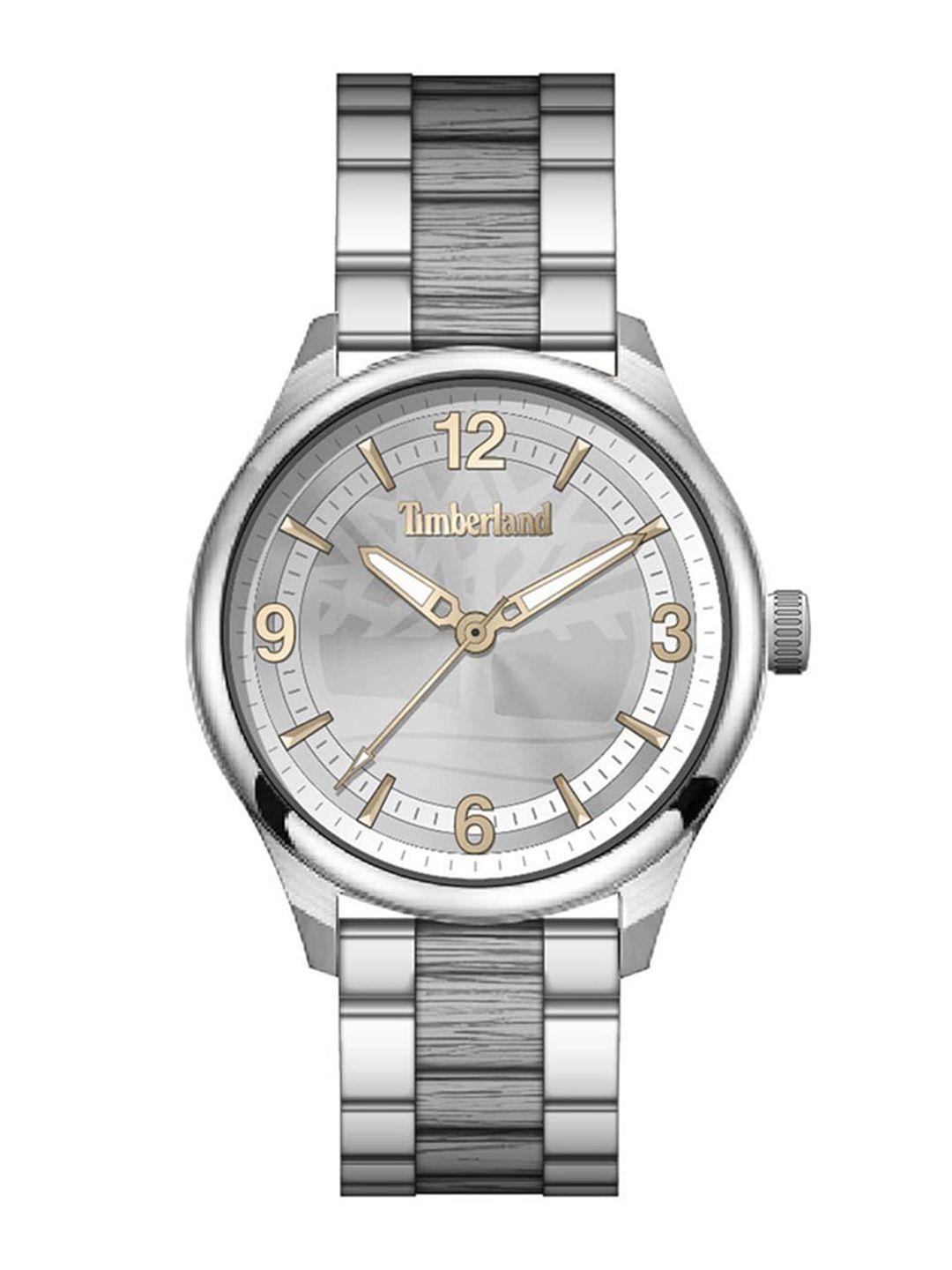 timberland women silver-toned dial & bracelet style strap analogue watch tdwlg2104106