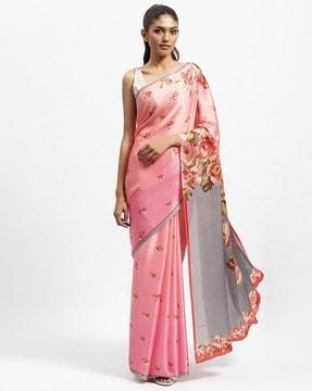 timeless grace printed saree