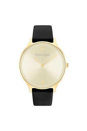 timeless mesh 38mm 38 mm gold leather analog watch for women + 25200008