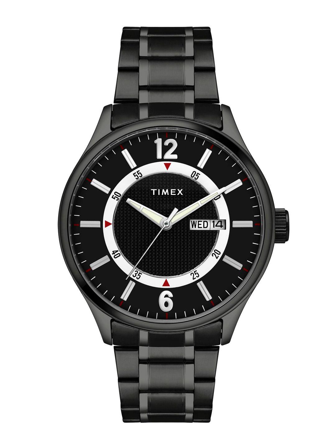 timex men black analogue watch - tweg19805
