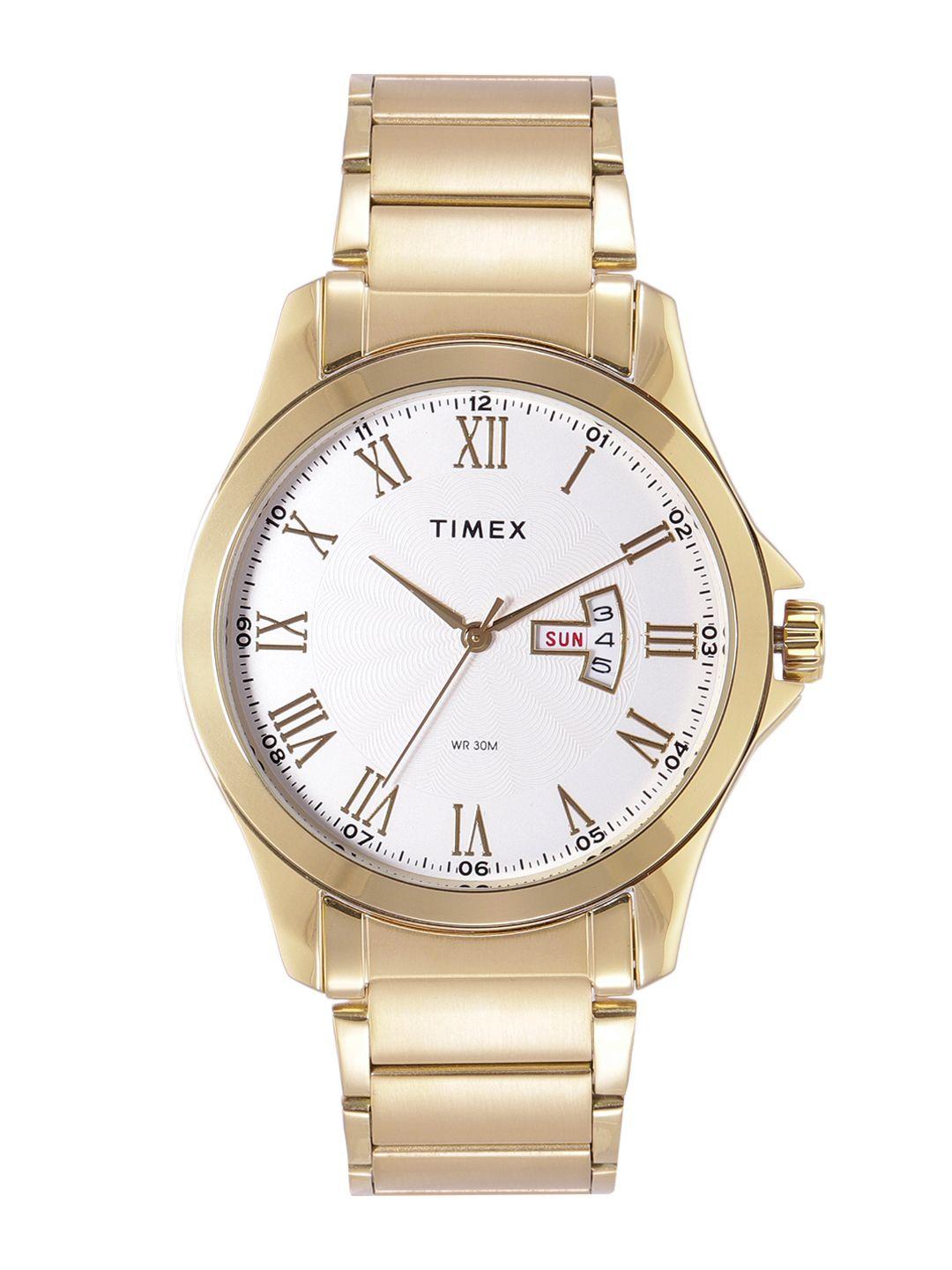timex men silver-toned analogue watch - tw000x112