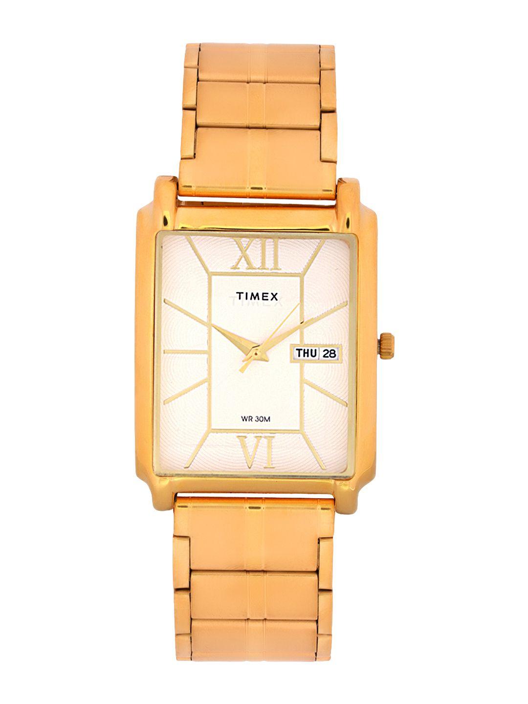 timex men off-white analogue watch tw000w905