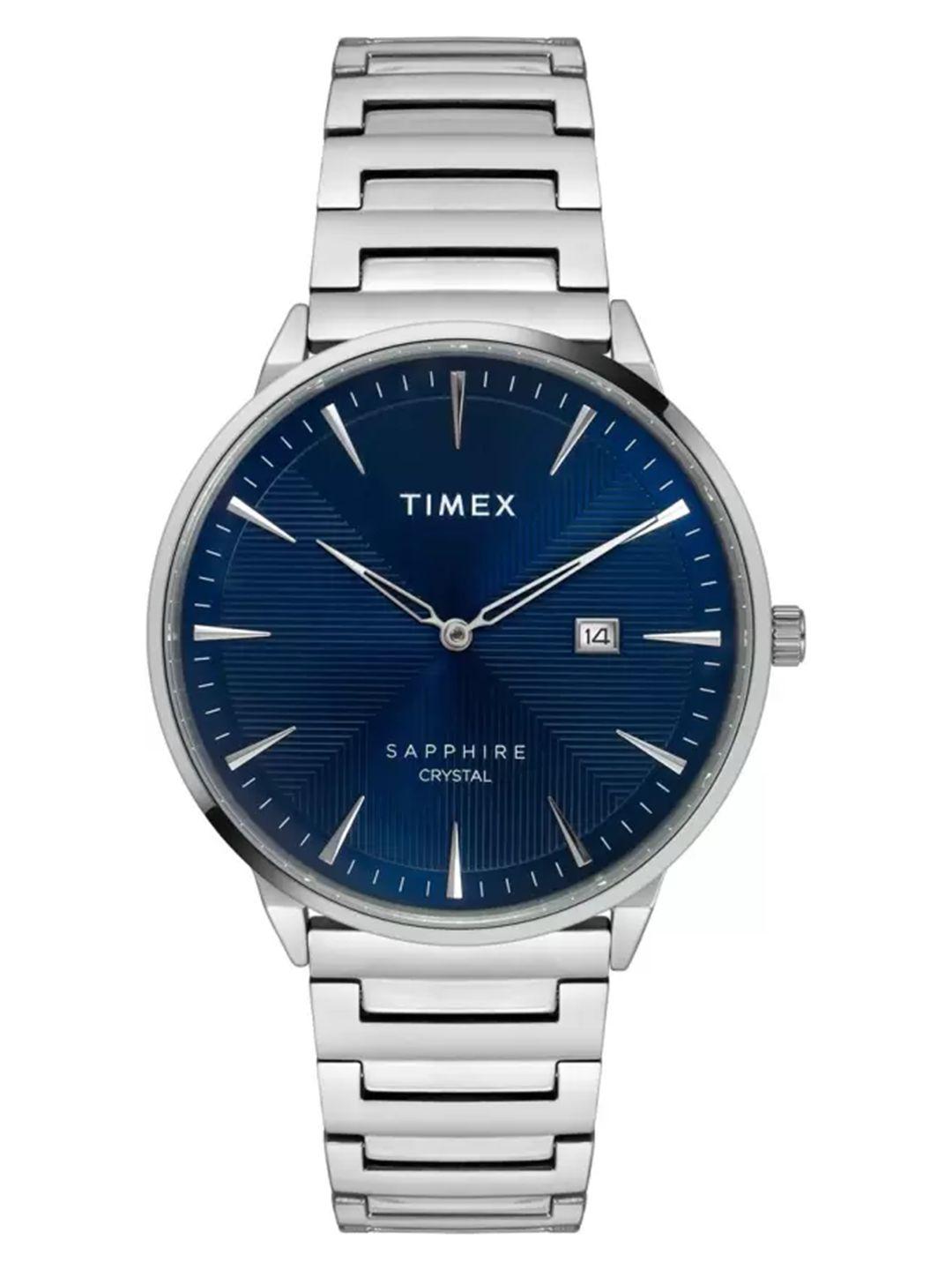 timex men stainless steel bracelet style straps analogue watch tweg21903