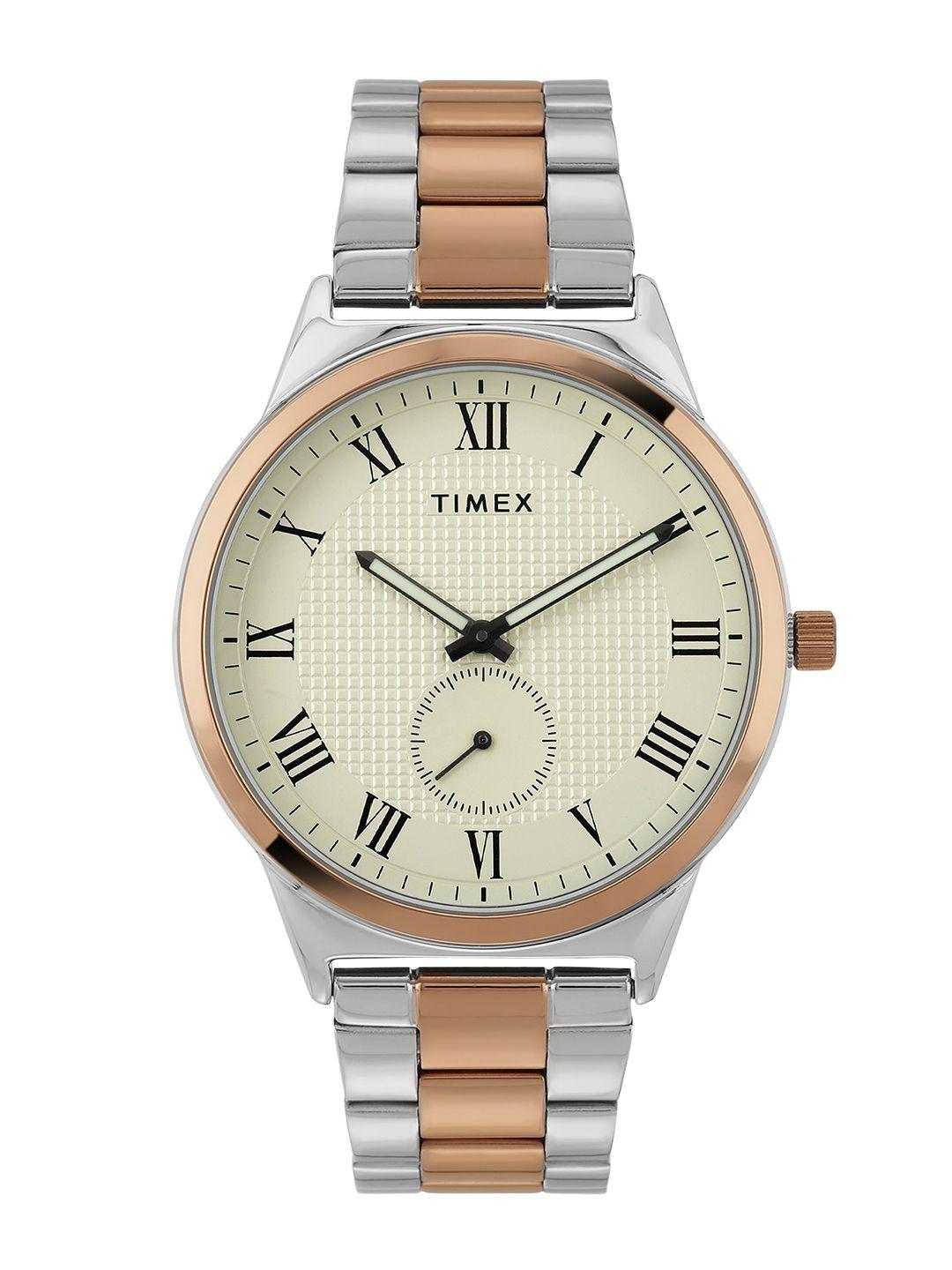 timex men stainless steel straps analogue watch twtg10008