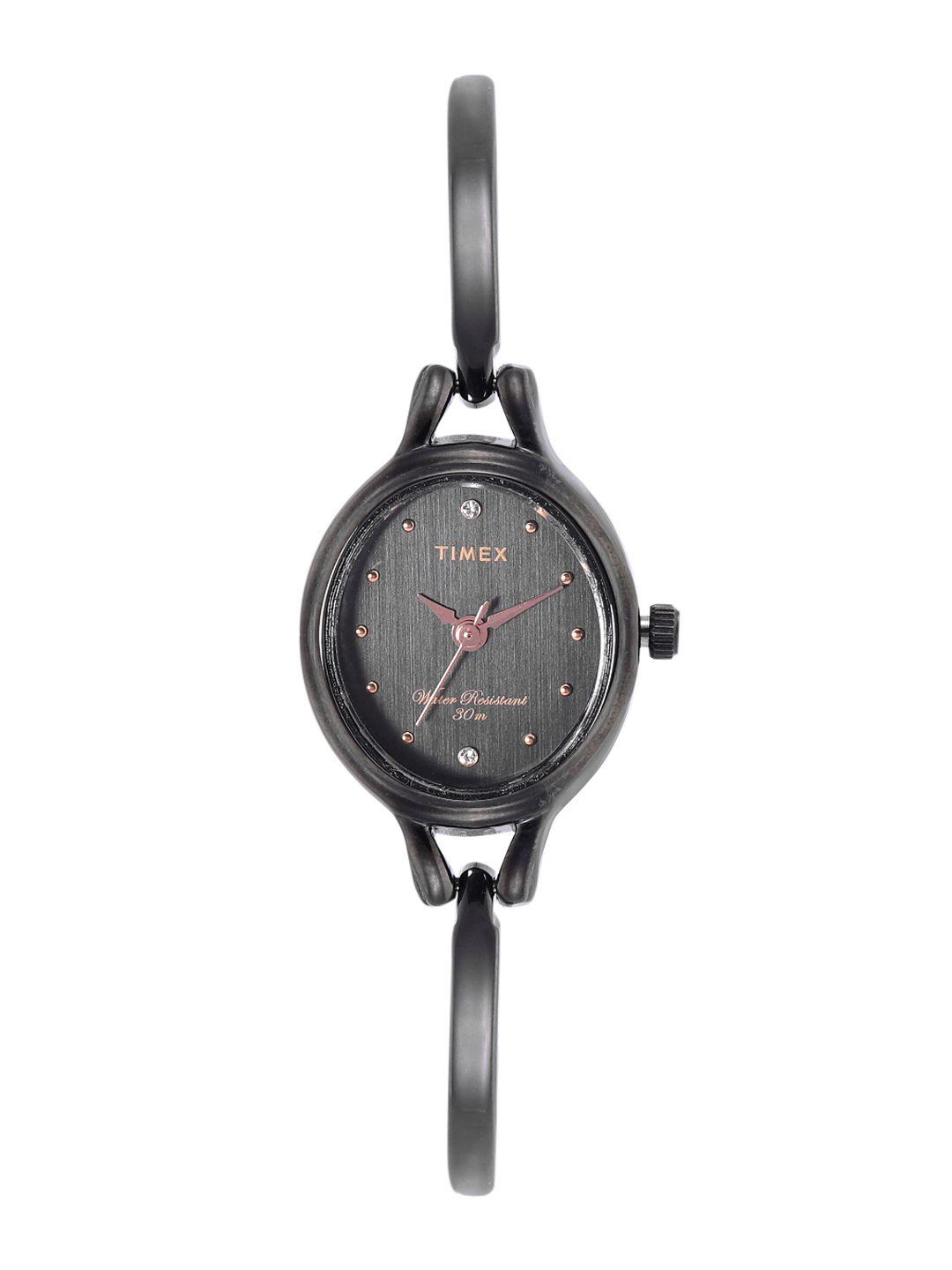timex women black analogue watch - tw0tl9314