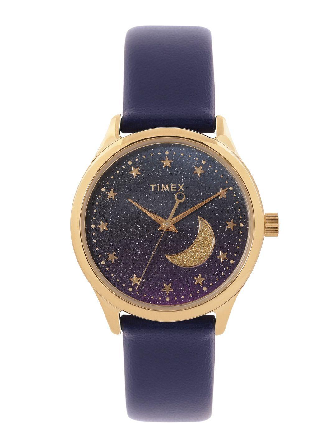 timex women embellished dress analogue watch