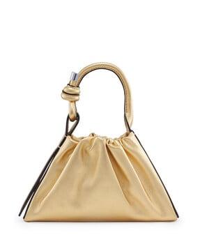 tina ruched mini baguette bag