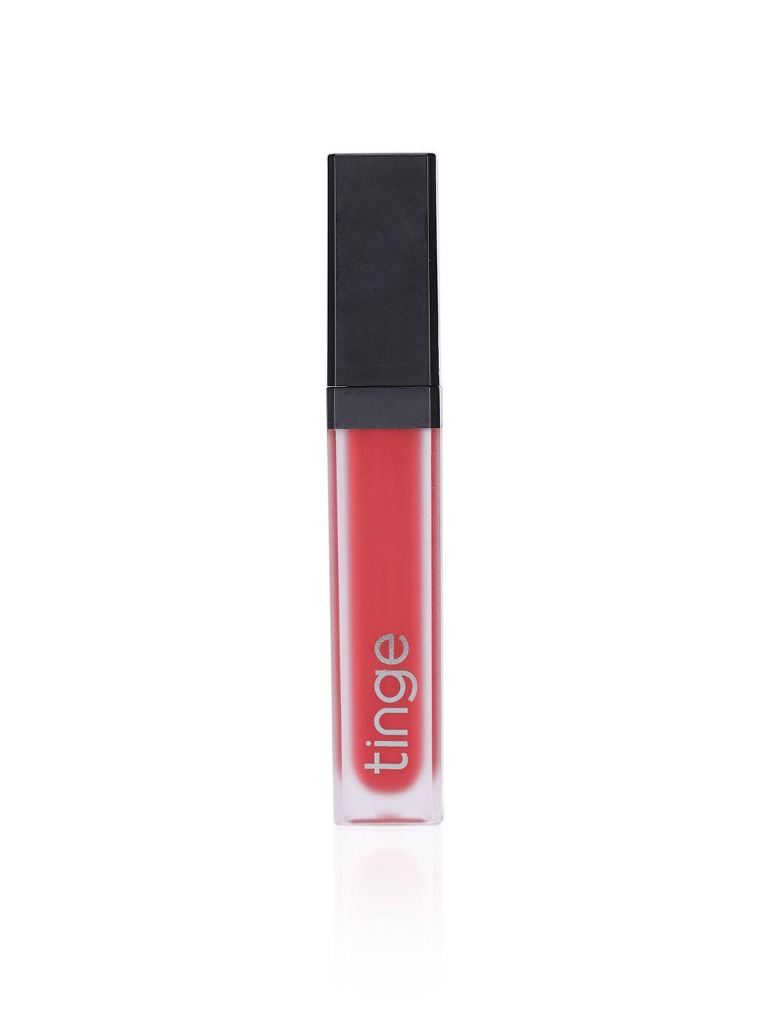 tinge bright red creep liquid matte lipstick