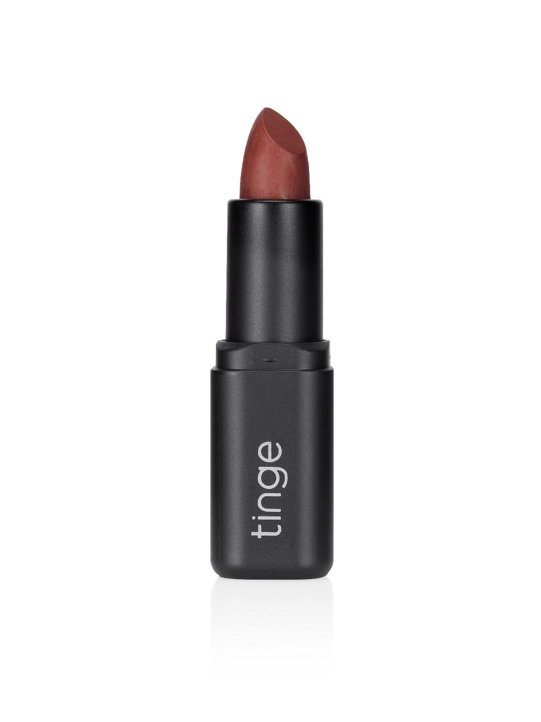 tinge deep brown sahara wax lipstick