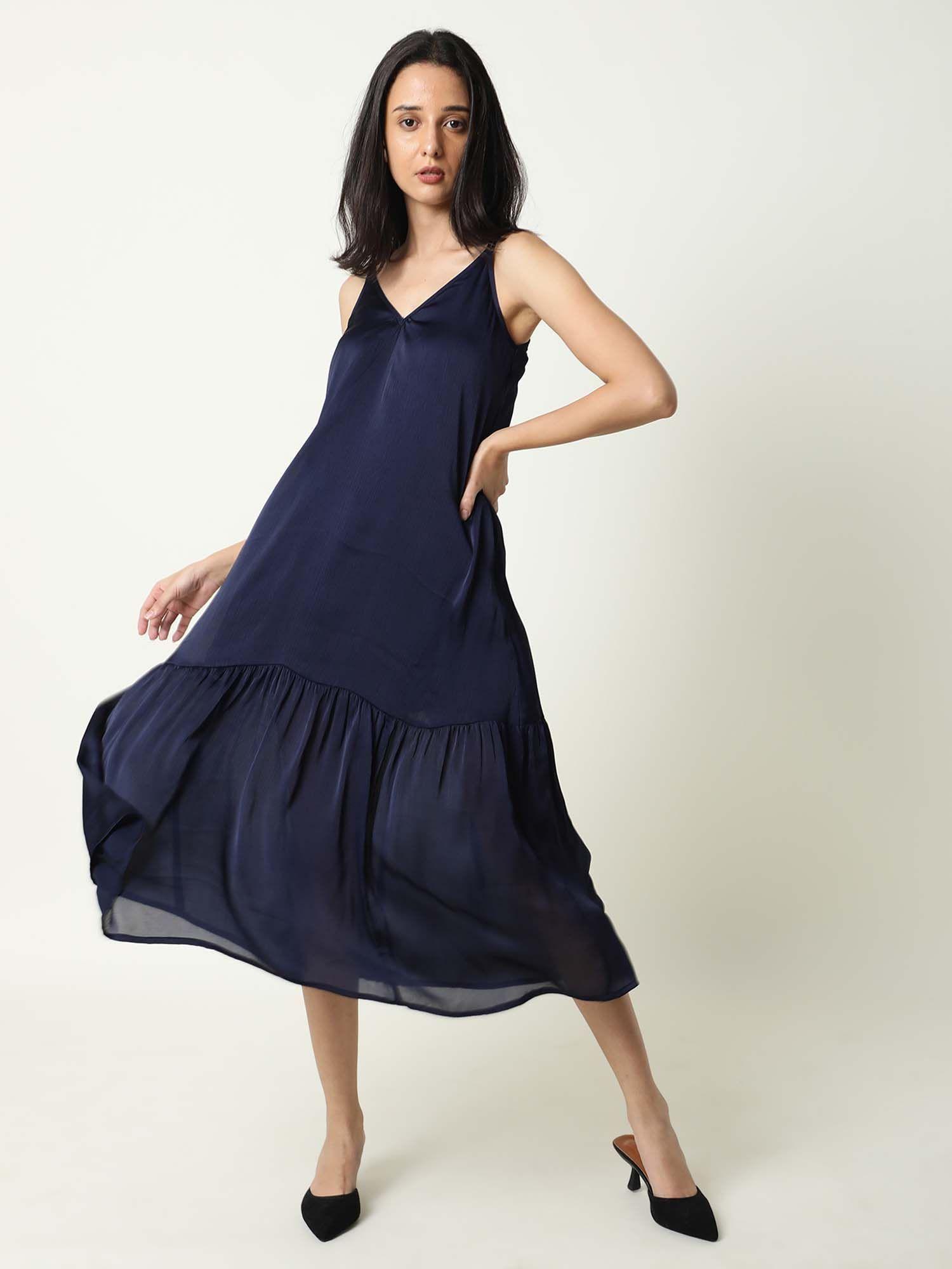 tint navy blue dress