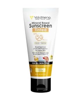 tinted mineral based sunscreen with spf 50 ++