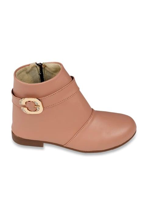 tiny bugs kids peach casual boots