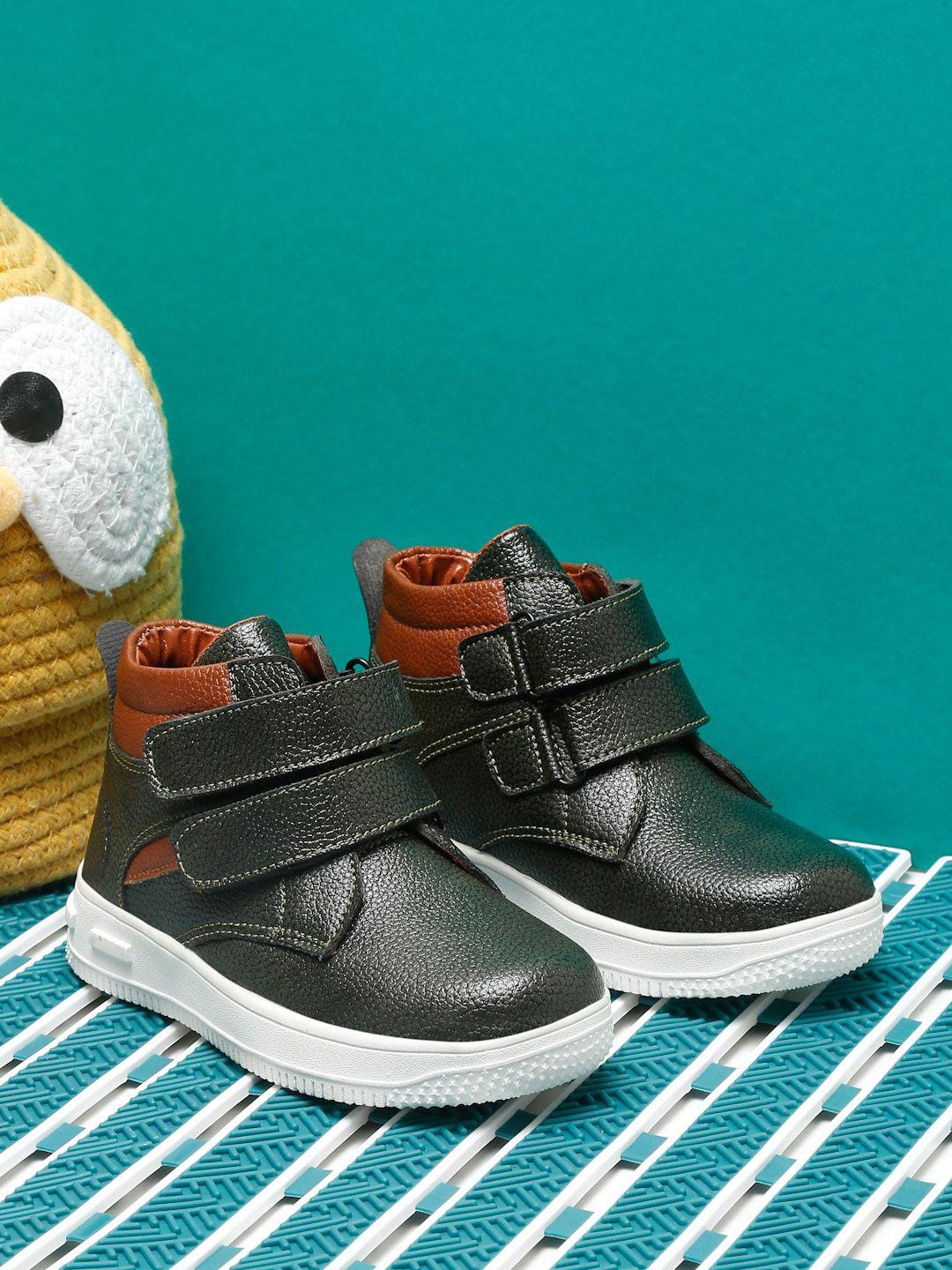 tiny bugs kids round toe mid-top boots