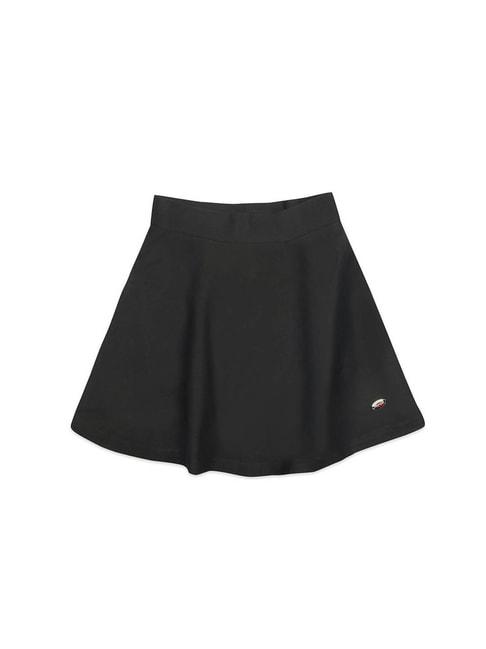 tiny girl black solid skirt