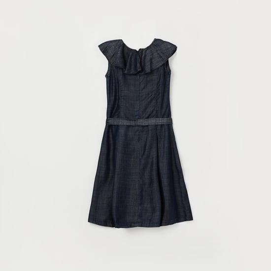 tiny girl solid a-line dress