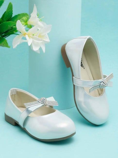 tiny bugs kids off-white tie embellished mary jane shoes